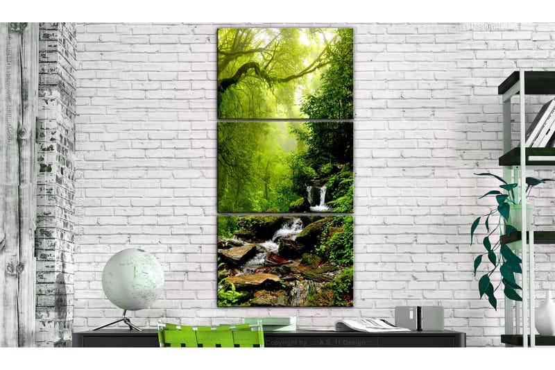 Tavla Brook Among Trees 60x120 - Artgeist sp. z o. o. - Inredning - Tavlor & konst - Canvastavlor