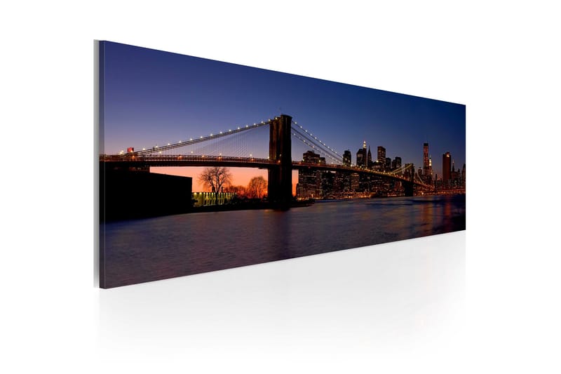 Tavla Brooklyn Bridge Panorama 120x40 - Artgeist sp. z o. o. - Inredning - Tavlor & konst - Canvastavlor