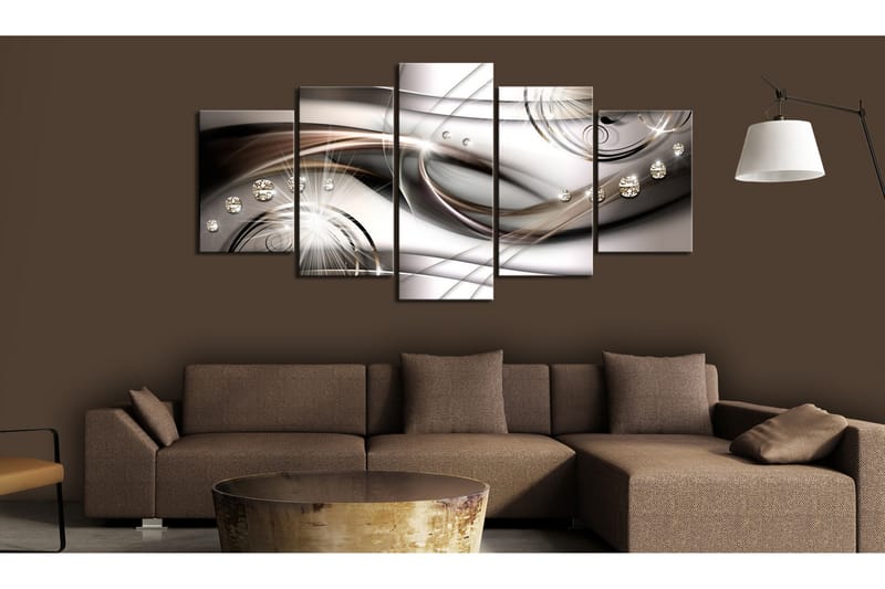 Tavla Brown Glitter 200x100 - Artgeist sp. z o. o. - Inredning - Tavlor & konst - Canvastavlor