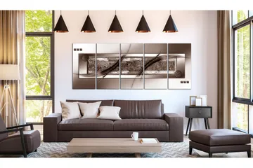 Tavla Brown Gradient 225x90 - Artgeist sp. z o. o. - Inredning - Tavlor & konst - Canvastavlor