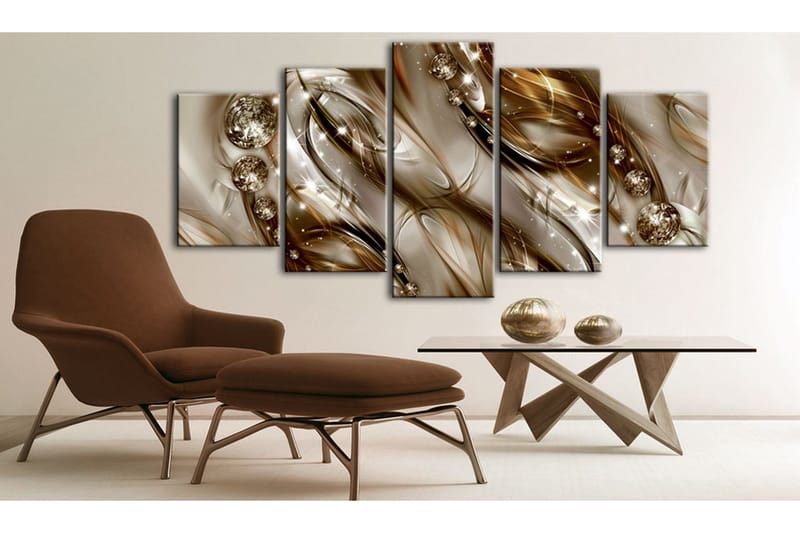 Tavla Brown Tide 200x100 - Artgeist sp. z o. o. - Inredning - Tavlor & konst - Canvastavlor