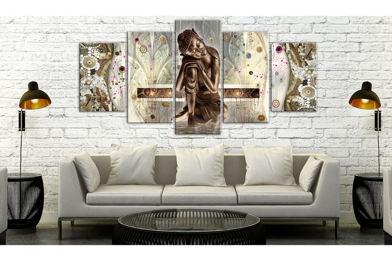 Tavla Buddha's Dream 5 Parts Wide 100x50 - Artgeist sp. z o. o. - Inredning - Tavlor & konst - Canvastavlor