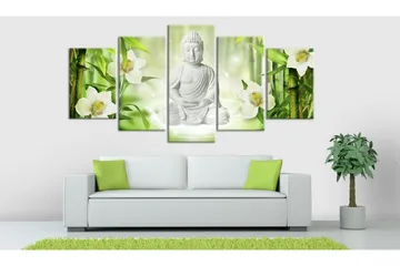 Tavla Buddha And Jasmine 100x50 - Artgeist sp. z o. o. - Inredning - Tavlor & konst - Canvastavlor