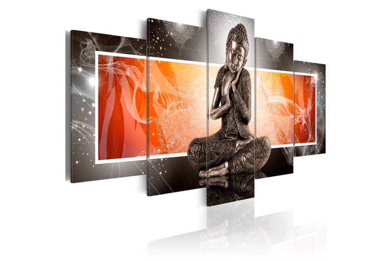Tavla Buddha And Ornaments 100x50 - Artgeist sp. z o. o. - Inredning - Tavlor & konst - Canvastavlor