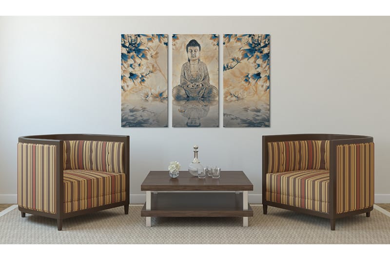 Tavla Buddhistiska ritual 90x60 - Artgeist sp. z o. o. - Inredning - Tavlor & konst - Canvastavlor