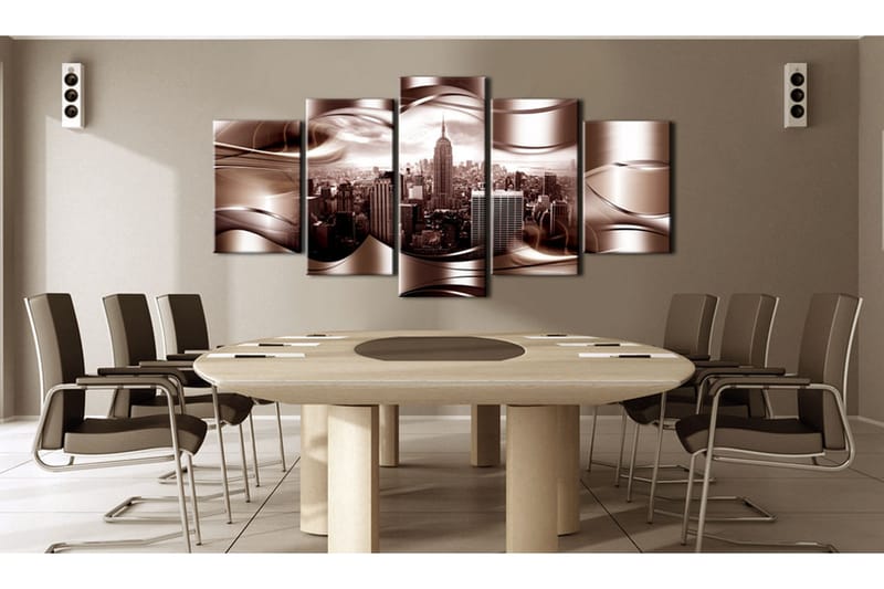 Tavla Burgundy New York 100x50 - Artgeist sp. z o. o. - Inredning - Tavlor & konst - Canvastavlor