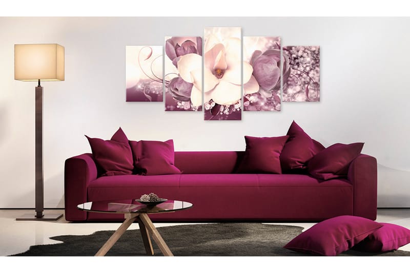 Tavla Burgundy Princess 200x100 - Artgeist sp. z o. o. - Inredning - Tavlor & konst - Canvastavlor