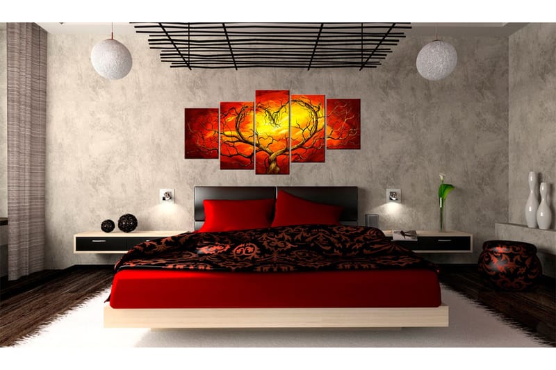 Tavla Burning Heart 200x100 - Artgeist sp. z o. o. - Inredning - Tavlor & konst - Canvastavlor