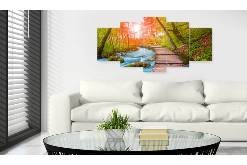 Tavla By The Riverside 200x100 - Artgeist sp. z o. o. - Inredning - Tavlor & konst - Canvastavlor