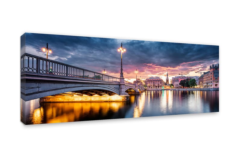 Tavla Canvas Vasabron, Stockholm - 60x150 cm - Inredning - Tavlor & konst - Canvastavlor