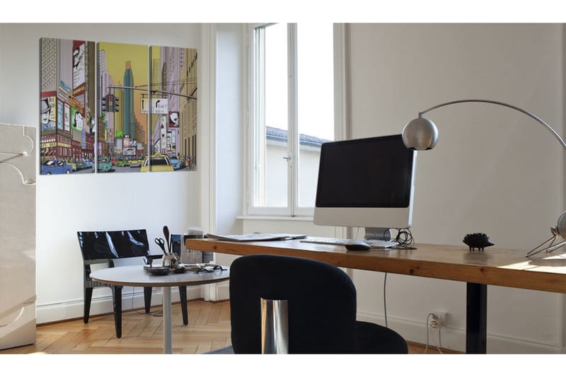 Tavla Cartoon city 90x60 - Artgeist sp. z o. o. - Inredning - Tavlor & konst - Canvastavlor