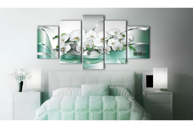 Tavla Celadon Ribbon 200x100 - Artgeist sp. z o. o. - Inredning - Tavlor & konst - Canvastavlor