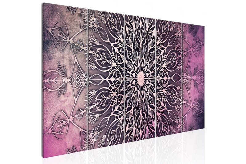 Tavla Center 5 Parts Narrow Pink 200x80, Artgeist sp. z o. o.