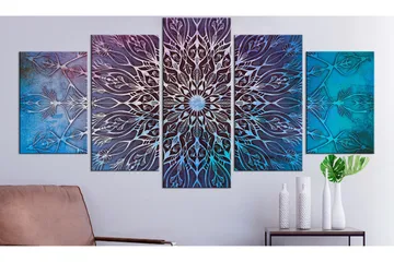 Tavla Center 5 Parts Wide Blue 100x50 - Artgeist sp. z o. o. - Inredning - Tavlor & konst - Canvastavlor