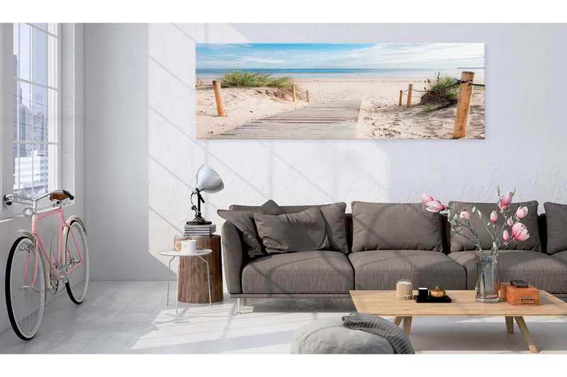 Tavla Charming Beach 120x40 - Artgeist sp. z o. o. - Inredning - Tavlor & konst - Canvastavlor