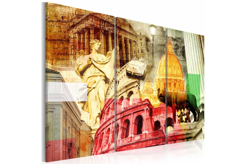 Tavla Charming Rome Triptych 120x80, Artgeist sp. z o. o.