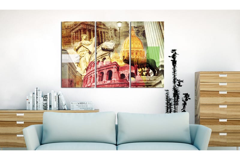 Tavla Charming Rome Triptych 60x40 - Artgeist sp. z o. o. - Inredning - Tavlor & konst - Canvastavlor