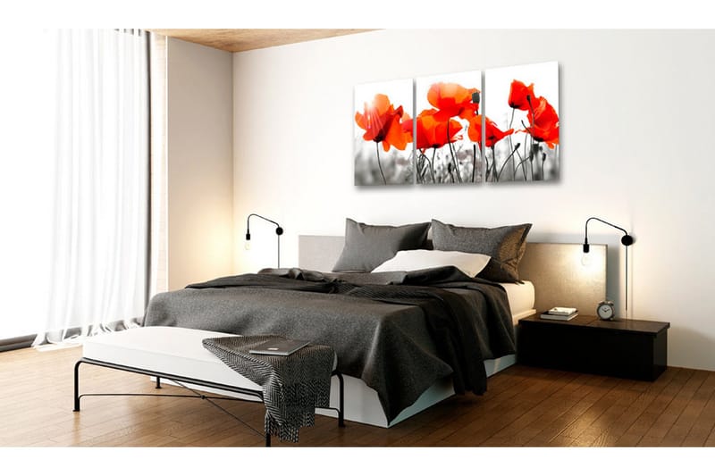 Tavla Charming Poppies 60x30 - Artgeist sp. z o. o. - Inredning - Tavlor & konst - Canvastavlor