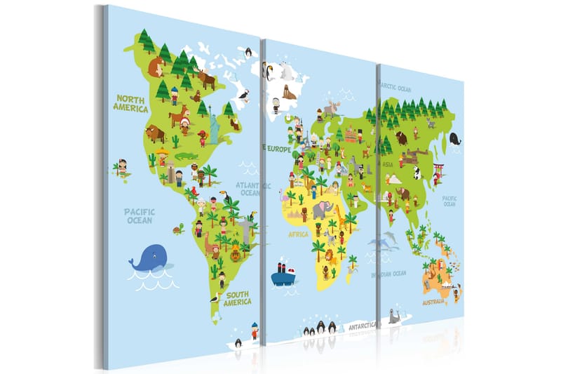 Tavla Children's World 120x80 - Artgeist sp. z o. o. - Inredning - Tavlor & konst - Canvastavlor
