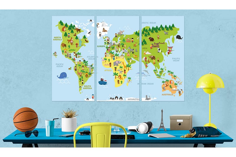 Tavla Children's World 120x80 - Artgeist sp. z o. o. - Inredning - Tavlor & konst - Canvastavlor