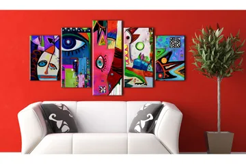 Tavla Circus Of Everyday Life 200x100 - Artgeist sp. z o. o. - Inredning - Tavlor & konst - Canvastavlor