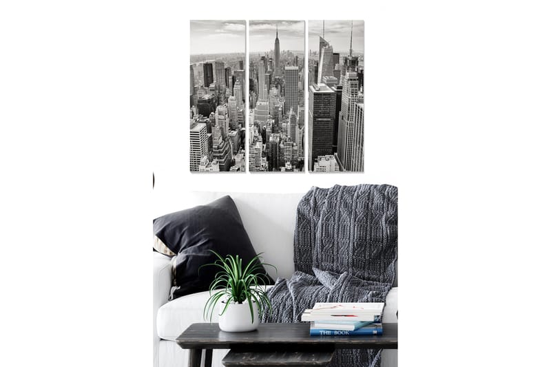 Tavla City 3-pack Flerfärgad - 20x50 cm - Inredning - Tavlor & konst - Canvastavlor