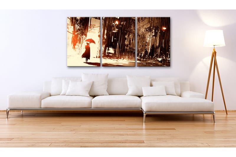 Tavla City in the Rain 120x60 - Artgeist sp. z o. o. - Inredning - Tavlor & konst - Canvastavlor