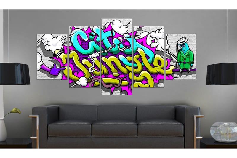 Tavla City Jungle 200x100 - Artgeist sp. z o. o. - Inredning - Tavlor & konst - Canvastavlor