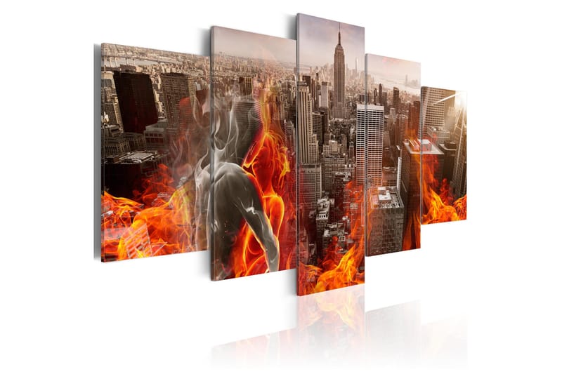 Tavla City of Love 200x100 - Artgeist sp. z o. o. - Inredning - Tavlor & konst - Canvastavlor