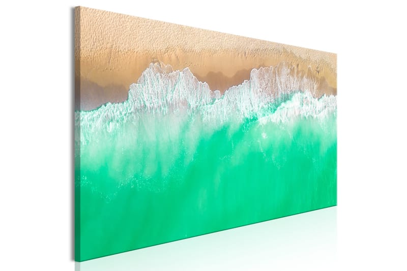 Tavla Coast (1 Part) Narrow Green 120x40 - Artgeist sp. z o. o. - Inredning - Tavlor & konst - Canvastavlor