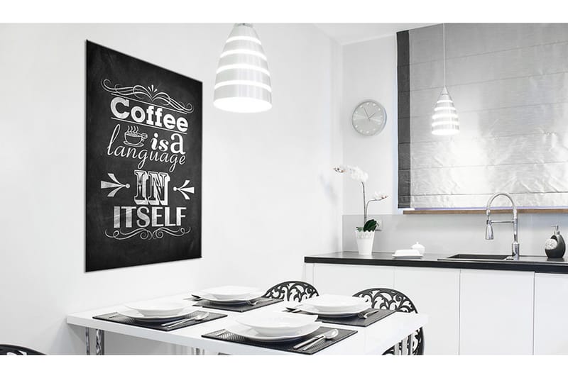 Tavla Coffee Language 40x60 - Artgeist sp. z o. o. - Inredning - Tavlor & konst - Canvastavlor