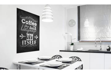 Tavla Coffee Language 80x120 cm - Inredning - Tavlor & konst - Canvastavlor