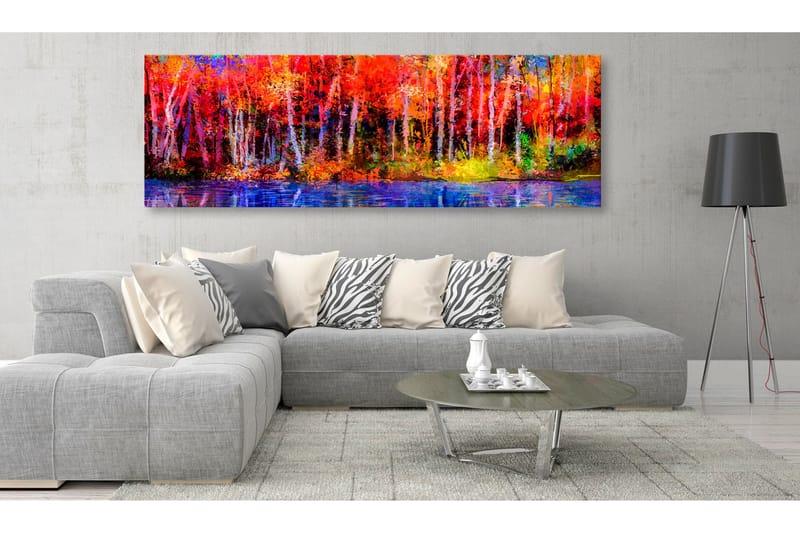 Tavla Colorful Autumn Trees 135x45 - Artgeist sp. z o. o. - Inredning - Tavlor & konst - Canvastavlor