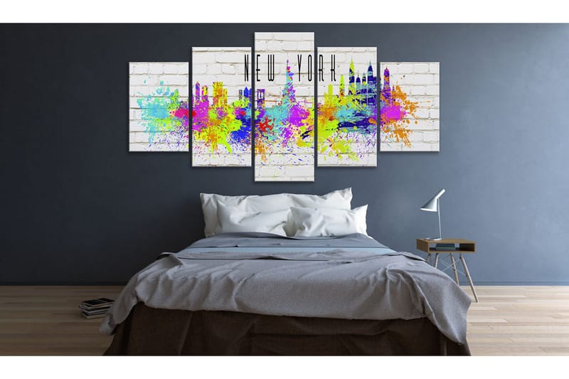 Tavla Colorful New York 100x50 - Artgeist sp. z o. o. - Inredning - Tavlor & konst - Canvastavlor