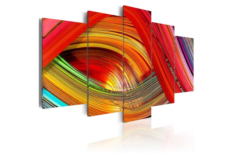 Tavla Colorful Strips Abstraction 100x50, Artgeist sp. z o. o.