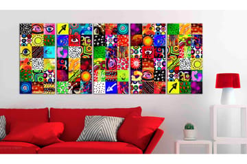 Tavla Colourful Abstraction 200x80 - Artgeist sp. z o. o. - Inredning - Tavlor & konst - Canvastavlor