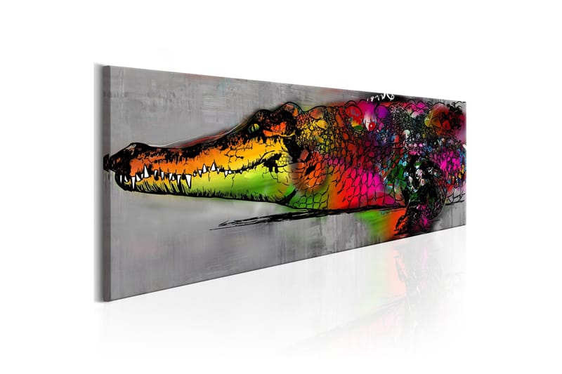 Tavla Colourful Alligator 150x50, Artgeist sp. z o. o.