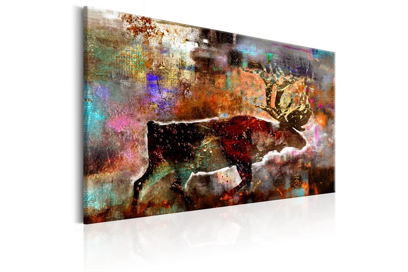 Tavla Colourful Caribou 90x60 - Artgeist sp. z o. o. - Inredning - Tavlor & konst - Canvastavlor