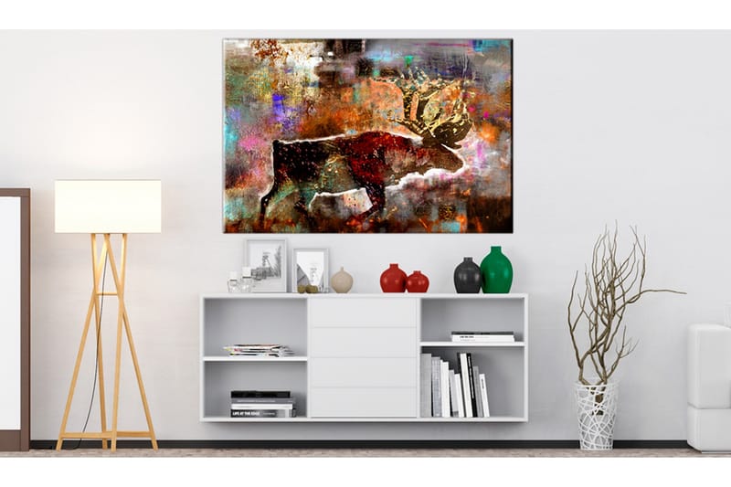 Tavla Colourful Caribou 90x60, Artgeist sp. z o. o.