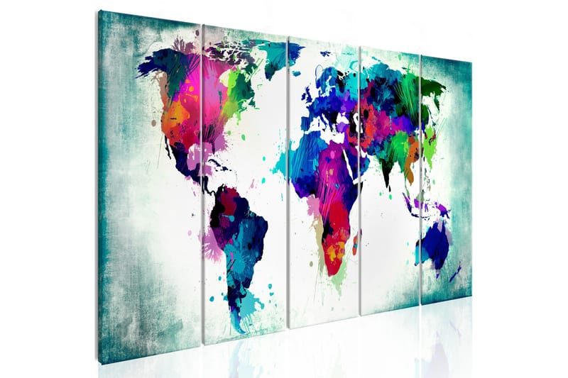 Tavla Colourful Chaos 200x80 - Artgeist sp. z o. o. - Inredning - Tavlor & konst - Canvastavlor