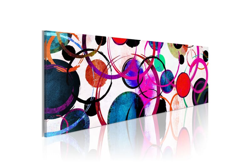 Tavla Colourful Circle 135x45 - Artgeist sp. z o. o. - Inredning - Tavlor & konst - Canvastavlor