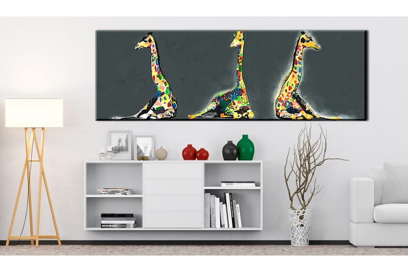 Tavla Colourful Giraffes 135x45, undefined