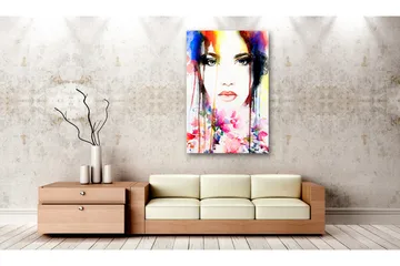 Tavla Colourful Lady 80x120 - Artgeist sp. z o. o. - Inredning - Tavlor & konst - Canvastavlor