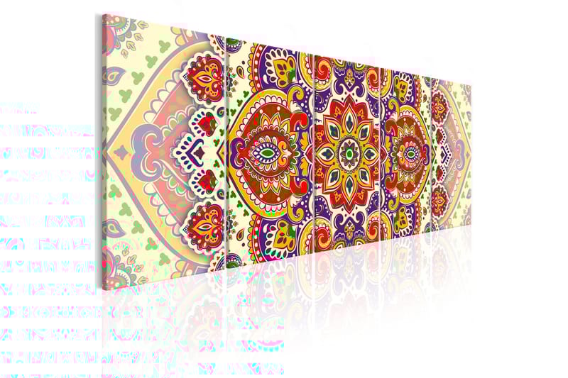 Tavla Colourful Ornament 225x90 - Artgeist sp. z o. o. - Inredning - Tavlor & konst - Canvastavlor