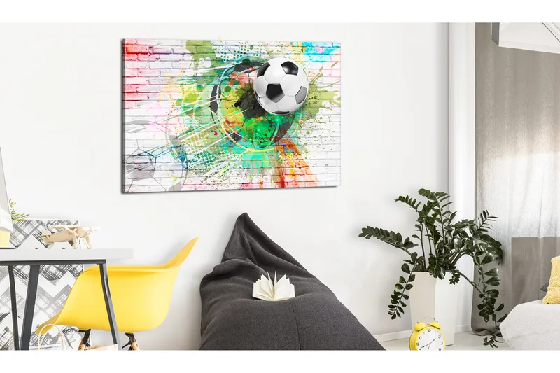 Tavla Colourful Sport (Football) 120x80, Artgeist sp. z o. o.