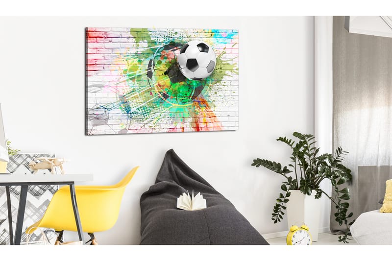 Tavla Colourful Sport (Football) 120x80 - Artgeist sp. z o. o. - Inredning - Tavlor & konst - Canvastavlor