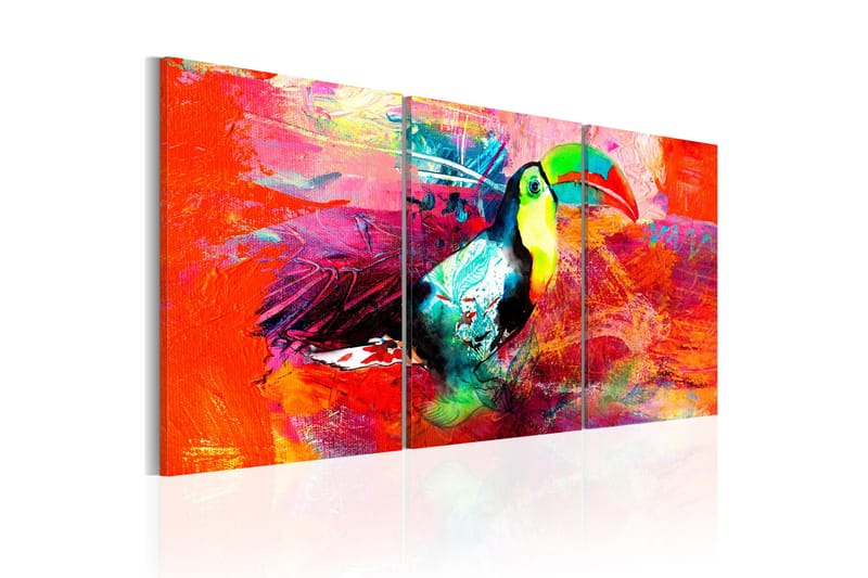 Tavla Colourful Toucan 120x60 - Artgeist sp. z o. o. - Inredning - Tavlor & konst - Canvastavlor