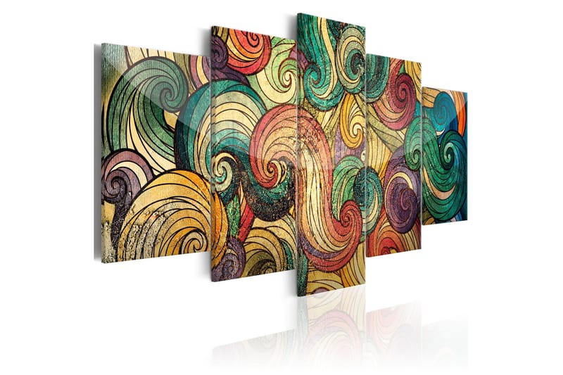 Tavla Colourful Waves 200x100, Artgeist sp. z o. o.