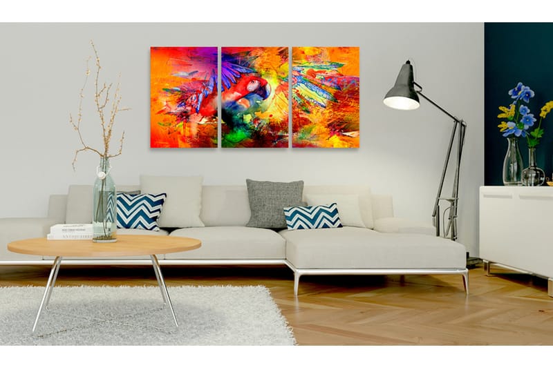 Tavla Colourful Parrot 120x60, Artgeist sp. z o. o.