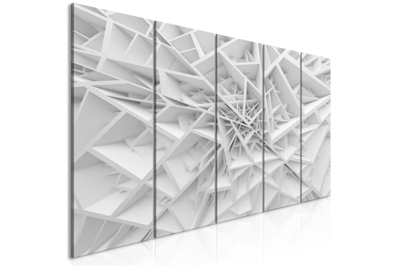 Tavla Complicated Geometry 5 Parts Narrow 200x80, Artgeist sp. z o. o.